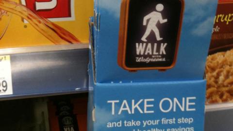 Walgreens 'Walk' Brochure Dispenser