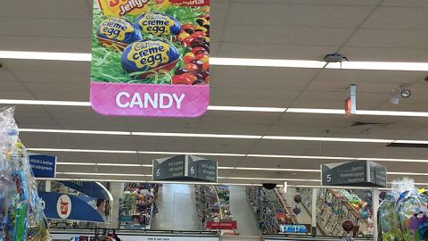 Walgreens Multi-Brand Easter Candy Ceiling Sign