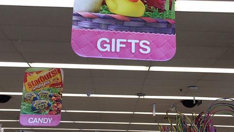 Walgreens Easter Ceiling Signs