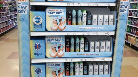 Unilever Dry Spray Endcap