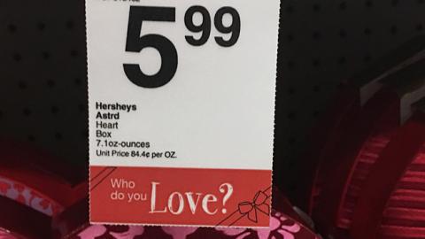 CVS Hershey's 'Who Do You Love?' Price Label