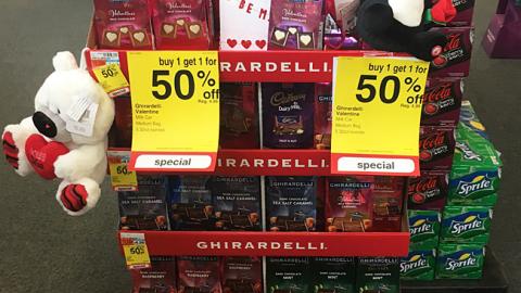 Ghirardelli Squares 'Share the Love' Floorstand