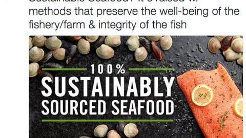 Giant-Landover 'Sustainable Seafood' Twitter Update