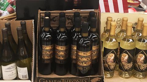 Jewel-Osco 'Game of Thrones Wines' Case Stacker