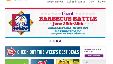 Giant-Landover 'Barbecue Battle' Carousel Ad