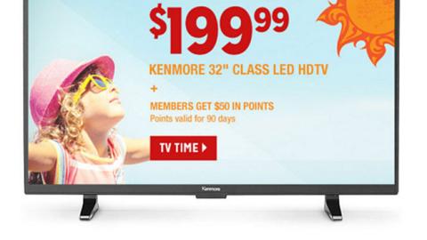 Kmart 'Introducing Kenmore TVs' Email Ad