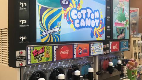 Slurpee 'Cotton Candy' Translite Sign