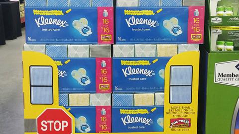 Kleenex 'Take on Back-to-School' Pallet Display