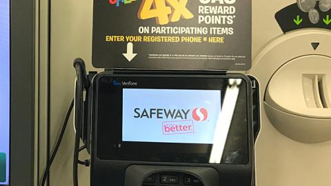 Safeway 'Anniversary Sale' Checkout Sign