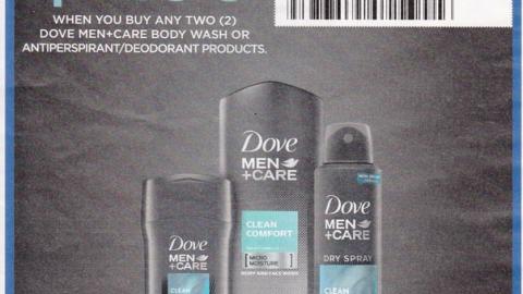 Dove Men + Care 'Care Makes The Difference' FSI