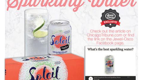 Jewel-Osco Soleil 'Number One Sparkling Water' Feature