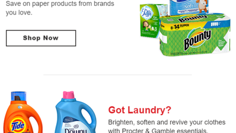 Jewel-Osco P&G 'Tidy New Year Delivered' Email