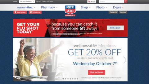 Rite Aid 'Get Your Flu Shot' Banner Ad