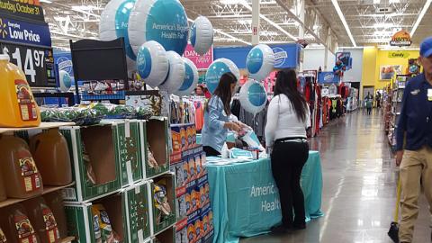 Walmart 'America's Biggest Health Fair' Station