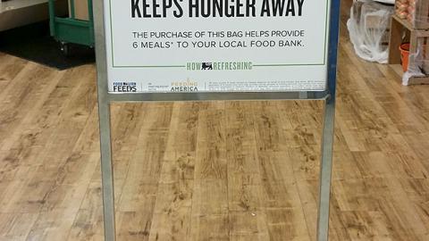 Food Lion 'A Bag of Apples Today' Stanchion Sign