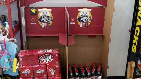 Dr Pepper Dollar General 'College Football Playoff' Floorstand
