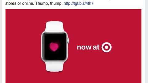 Target Apple Watch Facebook Update