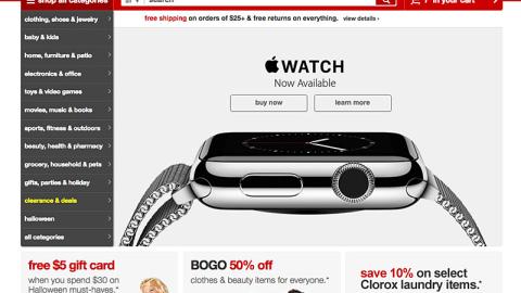 Target Apple Watch Carousel Ad