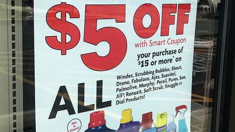 Family Dollar 'Click. Shop. Save' Window Poster