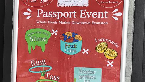 Whole Foods 'Passport Event' Framed Sign
