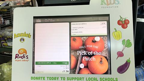 Whole Foods 'Support Local Schools' Checkout Sign