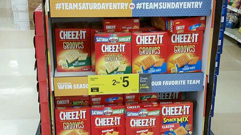 Cheez-It 'The Great Game Day Debate' Floorstand