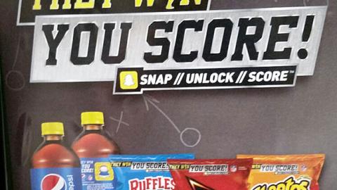 PepsiCo 'They Win, You Score' Cooler Cling