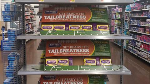 Nexium Walmart 'Tailgreatness' Shelf Trays