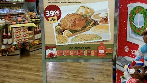 Food Lion 'Holiday Meal Deal' Stanchion Sign