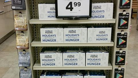 Food Lion 'Holidays Without Hunger' Endcap Display