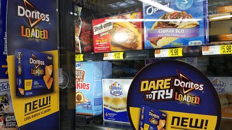 Doritos Loaded 'Cool Ranch' Walmart Freezer Signage