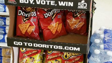 Frito-Lay 'Buy, Vote, Win' Floorstand