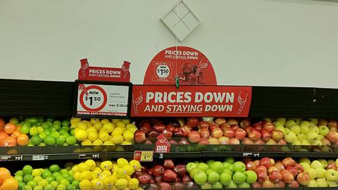 Winn-Dixie 'Prices Down and Staying Down' In-Line Header