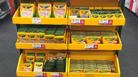Crayola 'Back with the Best' Rack Display