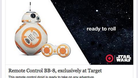 Target Hasbro BB-8 Facebook Update