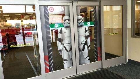 Target Star Wars 'Use the Force' Window Clings