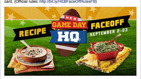 H-E-B 'Game Day HQ' Facebook Update