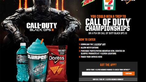 PepsiCo 7-Eleven ‘Call of Duty Championships’ Promotional Page