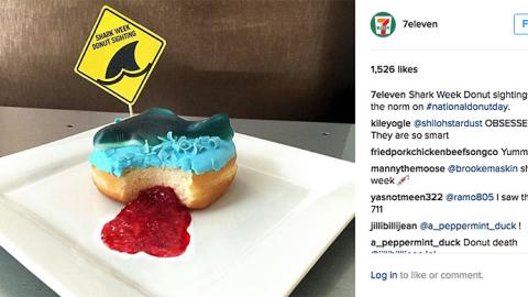 7-Eleven ‘Shark Week Donut’ Instagram Update