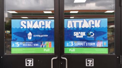 7-Eleven ‘Snack Attack’ Window Clings