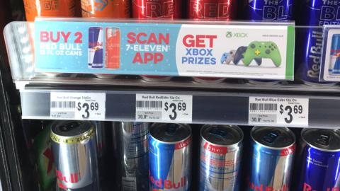Red Bull 7-Eleven ‘Get Xbox Prizes’ Cooler Signs