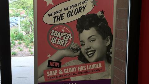 Walgreens Soap & Glory Window Poster