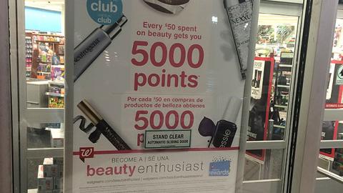 Walgreens 'Beauty Enthusiast' Window Poster