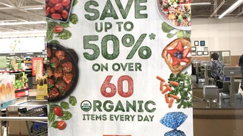 SimplyNature ‘Organic Items Every Day’ Window Poster
