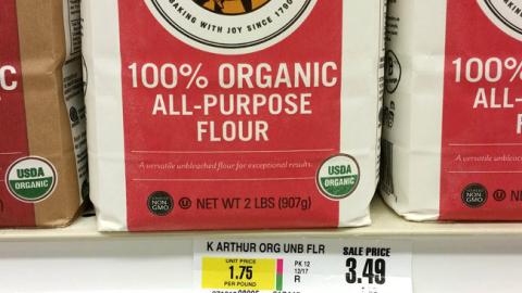 ShopRite King Arthur Flour Locked-In Savings Price Label
