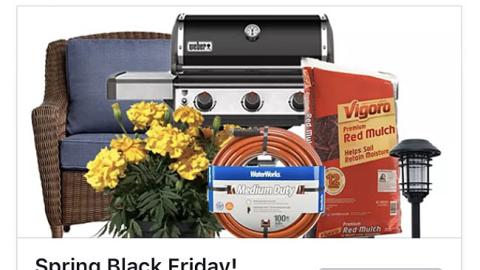 Home Depot 'Big Savings' Sponsored Facebook Update