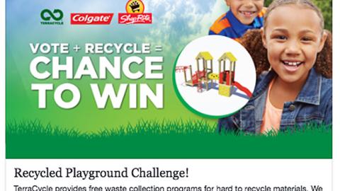 ShopRite Colgate 'Recycled Playground Challenge' Facebook Update