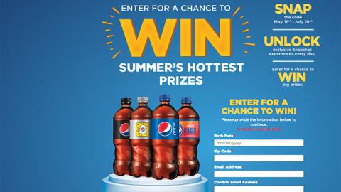 Pepsi Fire Summer Sweeps Website