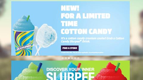 7-Eleven Slurpee 'Cotton Candy' Carousel Ad