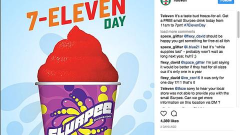 7-Eleven '7-Eleven Day' Instagram Update